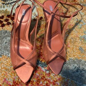 Zara Women's Coral Strappy Heels